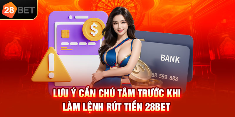 Lưu ý cần chú tâm trước khi làm lệnh rút tiền 28bet 